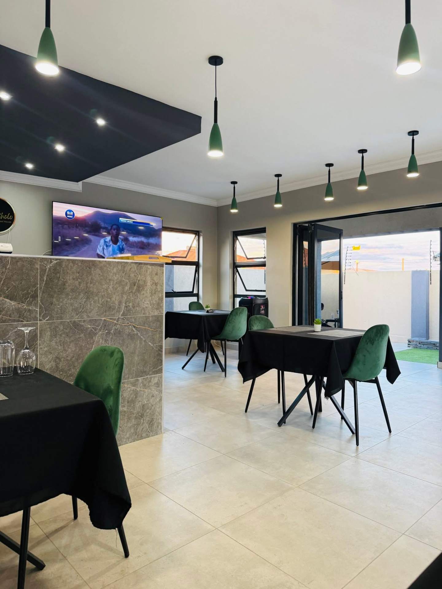 Open-plan restaurant and lounge